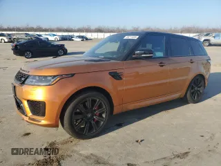 2020 Land Rover Range Rover Sport HST with VIN SALWS2RU0LA879884, listed as a Copart auction lot 89211035 with 52,494 mi miles and Salvage Title. Bid and sale history available at carsss.com. Image 1.