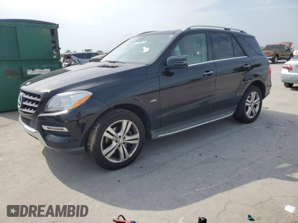 2012 Mercedes-Benz M 350 with VIN 4JGDA5HB2CA054363, listed as a Copart auction lot 57349515 with 152,116 mi miles and Clean title. Bid and sale history available at DreamBid. Image 1.