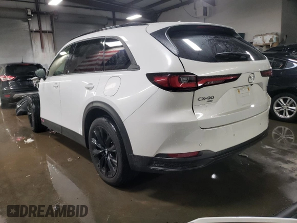 2025 Mazda CX-90 Premium Sport z VIN JM3KKCHD0S1197381, wystawiony jako Copart lot #51160735 z przebiegiem 5112 mil mil oraz Szkody całkowita. Historia ofert i sprzedaży dostępna na DreamBid. Obrazek 2.