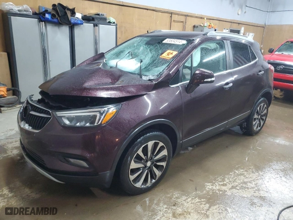 2017 Buick Encore Essence with VIN KL4CJGSB3HB118488, listed as a Copart auction lot 83604514 with 0 mi miles and Salvage Title. Bid and sale history available at carsss.com. Image 1.