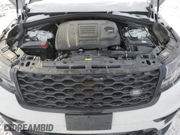 2021 Land Rover Range Rover Velar R-Dynamic S with VIN SALYT2EX4MA319874, listed as a Copart auction lot 45609085 with 25,675 mi miles and Salvage title. Bid and sale history available at DreamBid. Image 12.