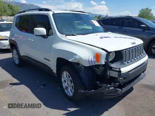 2017 Jeep Renegade Latitude with VIN ZACCJBBB8HPG52343, listed as a IAAI auction lot 42358909 with 101,348 mi miles and . Bid and sale history available at DreamBid. Image 1.