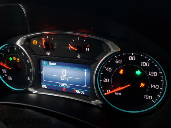 2019 Chevrolet Equinox LT z VIN 2GNAXUEV5K6257300, wystawiony jako Copart lot #51456375 z przebiegiem 77 907 mil mil oraz Szkoda całkowita • Salvage title. Historia ofert i sprzedaży dostępna na DreamBid. Obrazek 9.