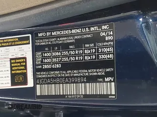 2014 Mercedes-Benz M 350 with VIN 4JGDA5HB0EA399894, listed as a IAAI auction lot 42040960 with 189,714 mi miles and . Bid and sale history available at carsss.com. Image 9.