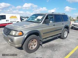 2002 Mitsubishi Montero Sport ES with VIN JA4LS21H82J008376, listed as a IAAI auction lot 41511687 with 136,759 mi miles. Bid and sale history available at carsss.com. Image 2.