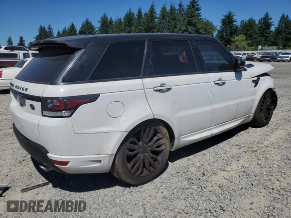 2016 Land Rover Range Rover Sport HSE with VIN SALWS2PF3GA106241, listed as a Copart auction lot 60372495 with 91,318 mi miles and Clean title. Bid and sale history available at DreamBid. Image 3.