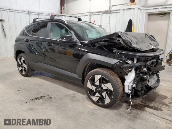 2024 Hyundai Kona Limited with VIN KM8HECA30RU171850, listed as a Copart auction lot 73034154 with 1,105 mi miles and Salvage Title. Bid and sale history available at carsss.com. Image 4.