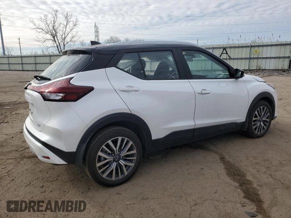 2023 Nissan Kicks SV with VIN 3N1CP5CV2PL544335, listed as a Copart auction lot 52117175 with 7,570 mi miles and Clean Title. Bid and sale history available at carsss.com. Image 3.