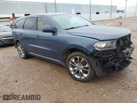2019 Dodge Durango GT Plus with VIN 1C4RDHDG2KC779596, listed as a IAAI auction lot 42181855 with 149,072 mi miles and . Bid and sale history available at DreamBid. Image 1.
