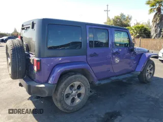 2017 Jeep Wrangler Unlimited Sahara with VIN 1C4BJWEG8HL657654, listed as a Copart auction lot 51763015 with 87,949 mi miles and Salvage Title. Bid and sale history available at carsss.com. Image 3.
