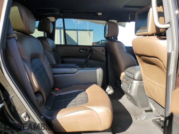 2019 Nissan Armada Platinum with VIN JN8AY2NF1K9351184, listed as a Copart auction lot 49127185 with 120,076 mi miles and Salvage Title. Bid and sale history available at carsss.com. Image 11.