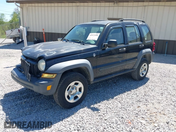 2007 Jeep Liberty Sport with VIN 1J4GL48K37W520729, listed as a IAAI auction lot 42072490 with 115,095 mi miles. Bid and sale history available at carsss.com. Image 2.