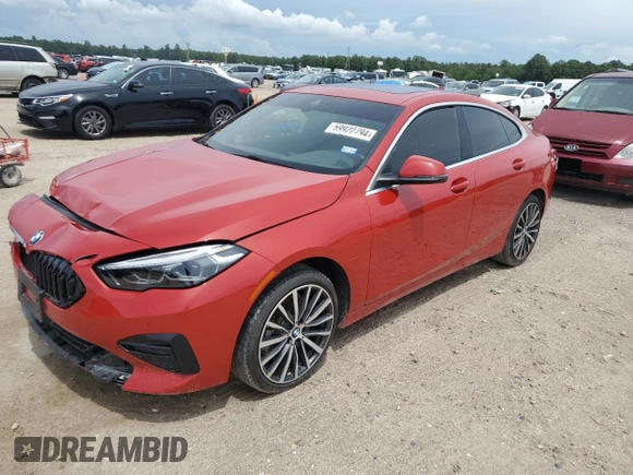 2023 BMW 2 Series 228i with VIN WBA53AK02P7L98777, listed as a Copart auction lot 68911504 with 25,253 mi miles and Salvage Title. Bid and sale history available at carsss.com. Image 1.