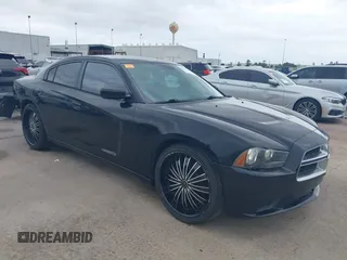 2014 Dodge Charger SE with VIN 2C3CDXBG8EH215850, listed as a IAAI auction lot 42077242 with 179,360 mi miles and . Bid and sale history available at carsss.com. Image 1.