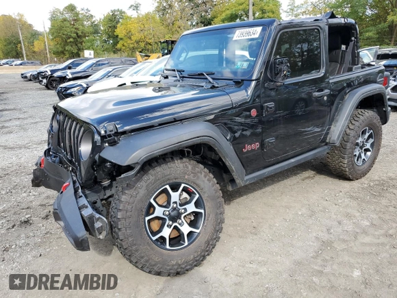 2023 Jeep Wrangler Rubicon with VIN 1C4HJXCGXPW545938, listed as a Copart auction lot 73939634 with 13,590 mi miles and Salvage title. Bid and sale history available at DreamBid. Image 1.