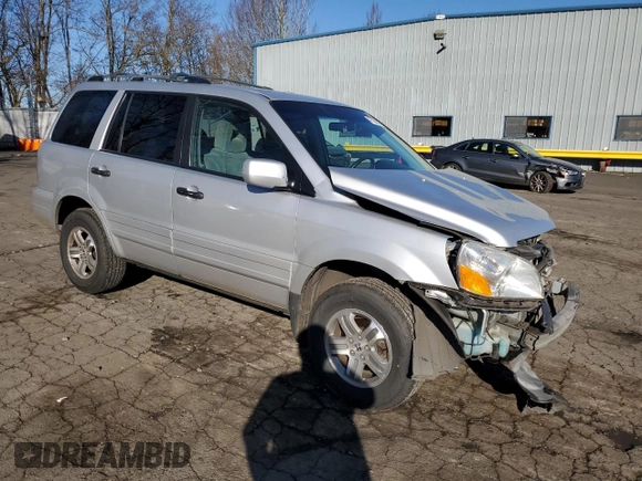 2003 Honda Pilot EX with VIN 2HKYF18403H554922, listed as a Copart auction lot 47303685 with 186,879 mi miles and Salvage Title. Bid and sale history available at DreamBid. Image 4.