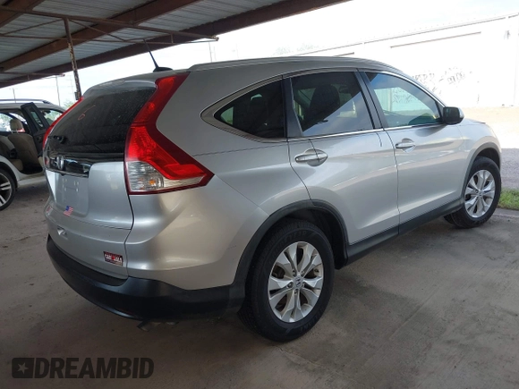 2012 Honda CR-V EX-L with VIN 2HKRM3H71CH510928, listed as a IAAI auction lot 41939648 with 134,042 mi miles. Bid and sale history available at carsss.com. Image 4.