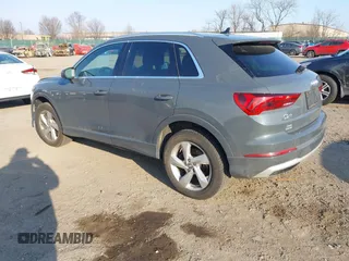 2020 Audi Q3 Premium with VIN WA1AECF37L1071150, listed as a IAAI auction lot 41698945 with 47,821 mi miles. Bid and sale history available at carsss.com. Image 3.