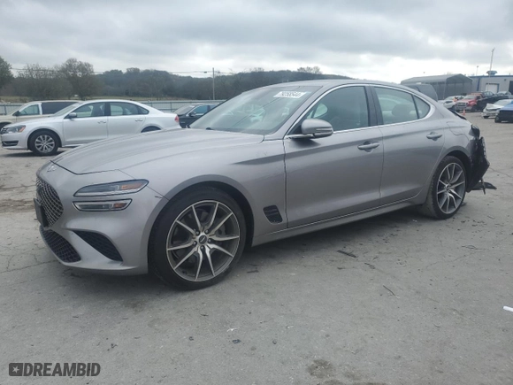2022 Genesis G70 3.3T with VIN KMTG54TE0NU094803, listed as a Copart auction lot 79258544 with 42,832 mi miles and Salvage Title. Bid and sale history available at carsss.com. Image 1.