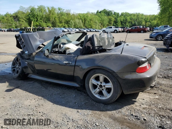 2000 BMW Z3 2.5 z VIN 4USCH9342YLF85373, wystawiony jako Copart lot #56733025 z przebiegiem Nie podano mil oraz Szkoda całkowita • Salvage title. Historia ofert i sprzedaży dostępna na DreamBid. Obrazek 2.
