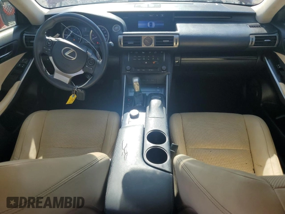 2014 Lexus IS 250 with VIN JTHBF1D21E5000493, listed as a Copart auction lot 56665195 with 115,054 mi miles and Salvage title. Bid and sale history available at DreamBid. Image 8.