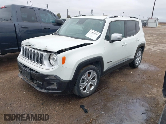 2018 Jeep Renegade Limited with VIN ZACCJADB1JPH47503, listed as a IAAI auction lot 41564796 with 91,226 mi miles and . Bid and sale history available at DreamBid. Image 17.