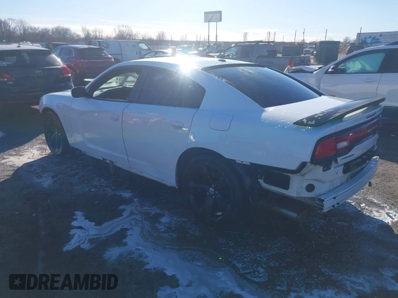 2013 Dodge Charger RT with VIN 2C3CDXCT2DH664760, listed as a IAAI auction lot 41281481 with 93,086 mi miles and . Bid and sale history available at carsss.com. Image 3.