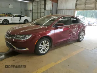 2015 Chrysler 200 Limited with VIN 1C3CCCAB6FN598374, listed as a Copart auction lot 62074205 with 194,611 mi miles and Salvage title. Bid and sale history available at DreamBid. Image 1.