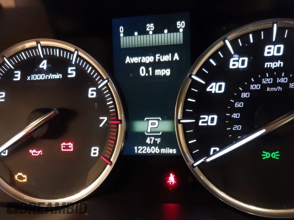 2016 Acura MDX with VIN 5FRYD4H21GB035516, listed as a IAAI auction lot 41242293 with 122,606 mi miles. Bid and sale history available at carsss.com. Image 16.