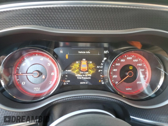 2019 Dodge Charger SRT Hellcat with VIN 2C3CDXL96KH693065, listed as a Copart auction lot 86162884 with 26,378 mi miles and Salvage Title. Bid and sale history available at DreamBid. Image 9.