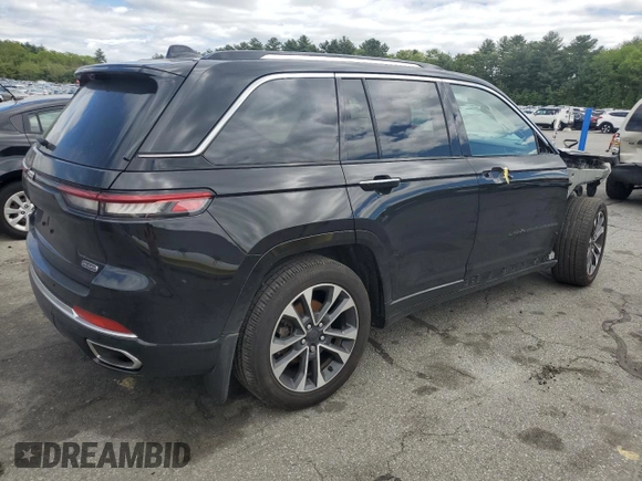 2022 Jeep Grand Cherokee Overland with VIN 1C4RJHDG0N8579025, listed as a Copart auction lot 57352245 with 47,194 mi miles and Salvage title. Bid and sale history available at DreamBid. Image 3.