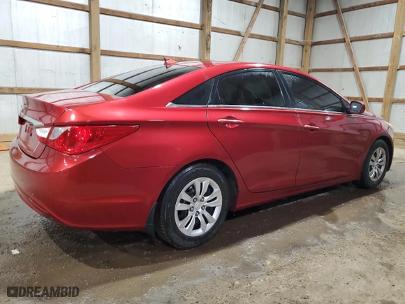 2012 Hyundai Sonata GLS PZEV with VIN 5NPEB4AC5CH502199, listed as a Copart auction lot 50040855 with 181,825 mi miles and Clean Title. Bid and sale history available at carsss.com. Image 3.