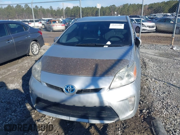 2013 Toyota Prius One with VIN JTDKN3DU1D5597127, listed as a IAAI auction lot 41455106 with 255,247 mi miles. Bid and sale history available at carsss.com. Image 12.