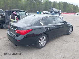 2015 Infiniti Q50 Premium with VIN JN1BV7AR1FM417342, listed as a IAAI auction lot 41887007 with 116,026 mi miles. Bid and sale history available at carsss.com. Image 4.