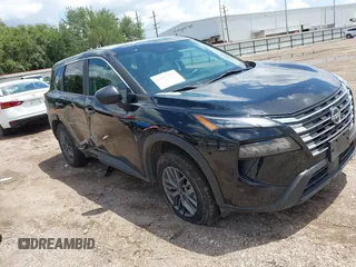 2024 Nissan Rogue S with VIN 5N1BT3AA0RC694673, listed as a IAAI auction lot 42617274 with 34,528 mi miles and . Bid and sale history available at DreamBid. Image 1.