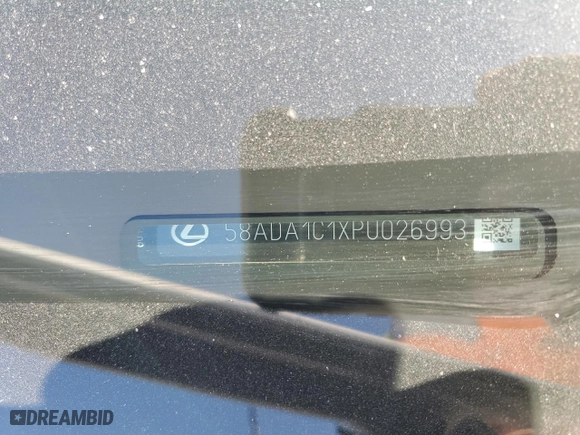 2023 Lexus ES with VIN 58ADA1C1XPU026993, listed as a Copart auction lot 46912355 with 54,926 mi miles and Salvage Title. Bid and sale history available at carsss.com. Image 12.