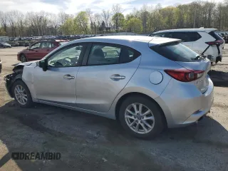 2017 Mazda 3 Sport with VIN 3MZBN1K76HM107389, listed as a Copart auction lot 53777005 with 87,402 mi miles and Salvage Title. Bid and sale history available at DreamBid. Image 2.
