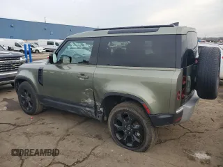 2024 Land Rover Defender S with VIN SALEJ6EX7R2284796, listed as a Copart auction lot 80064294 with 14,855 mi miles and Clean title. Bid and sale history available at DreamBid. Image 2.