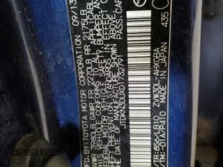 2013 Toyota Prius One with VIN JTDKN3DUXD1732791, listed as a Copart auction lot 51129815 with 150,105 mi miles and Salvage Title. Bid and sale history available at carsss.com. Image 13.