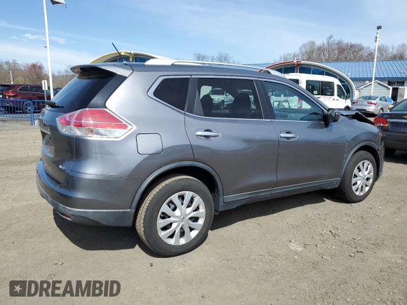 2016 Nissan Rogue SV with VIN KNMAT2MVXGP609644, listed as a Copart auction lot 53111955 with 70,943 mi miles and Salvage Title. Bid and sale history available at carsss.com. Image 3.