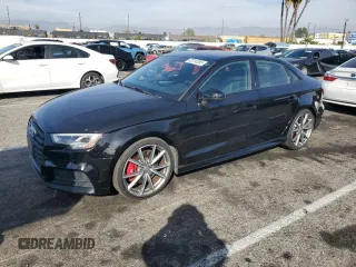 2018 Audi S3 Premium Plus with VIN WAUB1GFF0J1085621, listed as a Copart auction lot 42314355 with 12,694 mi miles and Salvage Title. Bid and sale history available at carsss.com. Image 1.