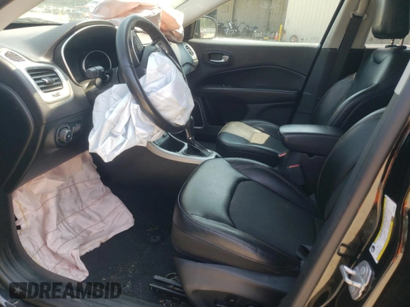 2018 Jeep Compass Latitude with VIN 3C4NJCBB5JT293501, listed as a Copart auction lot 59191235 with Not provided miles and Salvage title. Bid and sale history available at DreamBid. Image 7.
