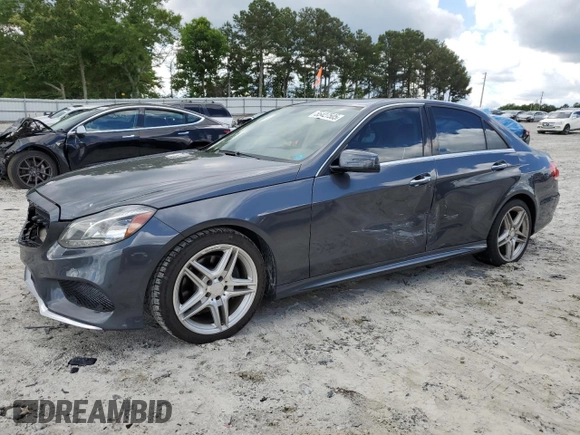2014 Mercedes-Benz E 350 Sport with VIN WDDHF5KB9EA825975, listed as a Copart auction lot 55427505 with 134,668 mi miles and Salvage title. Bid and sale history available at DreamBid. Image 1.