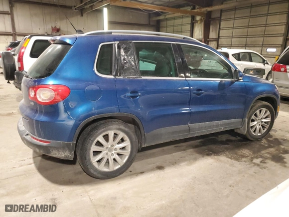 2009 Volkswagen Tiguan S with VIN WVGAV75N99W001723, listed as a Copart auction lot 43312365 with 193,171 mi miles and Salvage Title. Bid and sale history available at carsss.com. Image 3.
