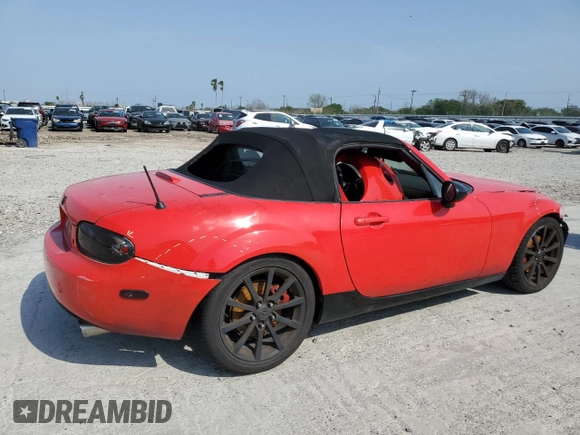 2006 Mazda MX-5 Miata Grand Touring with VIN JM1NC25F160109470, listed as a Copart auction lot 49922005 with 175,130 mi miles and Salvage title. Bid and sale history available at DreamBid. Image 3.