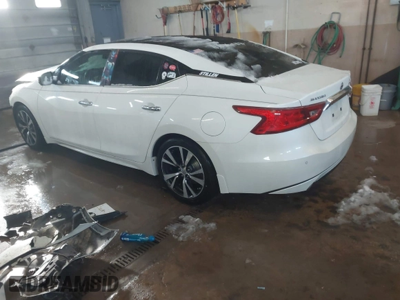 2017 Nissan Maxima SV with VIN 1N4AA6AP8HC383430, listed as a IAAI auction lot 41843529 with 105,244 mi miles and . Bid and sale history available at DreamBid. Image 3.
