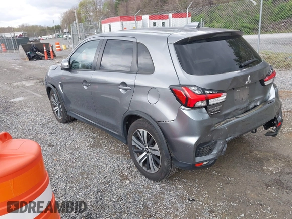 2021 Mitsubishi Outlander Sport ES with VIN JA4ARUAU9MU018685, listed as a IAAI auction lot 42009409 with 65,034 mi miles. Bid and sale history available at carsss.com. Image 3.