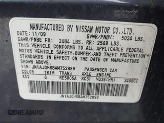 2010 Infiniti EX Journey z VIN JN1AJ0HR8AM752899, wystawiony jako IAAI lot #42695678 z przebiegiem 185 951 mil mil oraz . Historia ofert i sprzedaży dostępna na DreamBid. Obrazek 9.