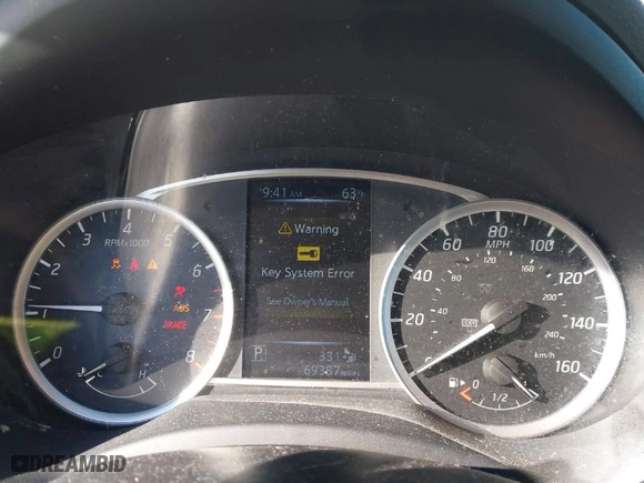 2017 Nissan Sentra SV with VIN 3N1AB7AP7HY407644, listed as a IAAI auction lot 41788680 with 69,387 mi miles. Bid and sale history available at carsss.com. Image 7.