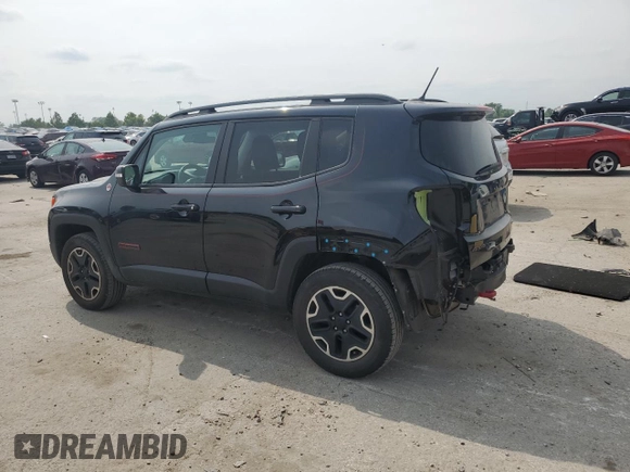 2016 Jeep Renegade Trailhawk with VIN ZACCJBCTXGPC79747, listed as a Copart auction lot 59578285 with 60,718 mi miles and Salvage title. Bid and sale history available at DreamBid. Image 2.